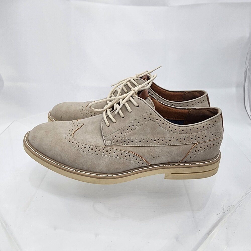 Tommy Hilfiger Dress Shoes Men 7.5 Oxford Wingtip/Brogue Tmelmont Derby Gray